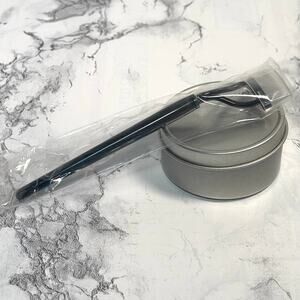 Lash Comb & Makeup Brush Cleaner Tin, Portable & Reusable New Items